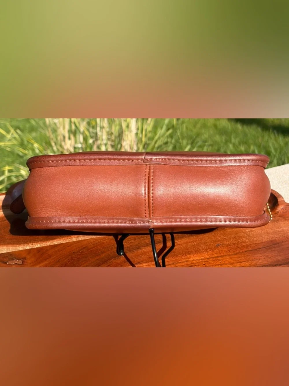 Vintage COACH Carnival Crossbody Saddle Brown Leather 9925 - Picture 12 of 17